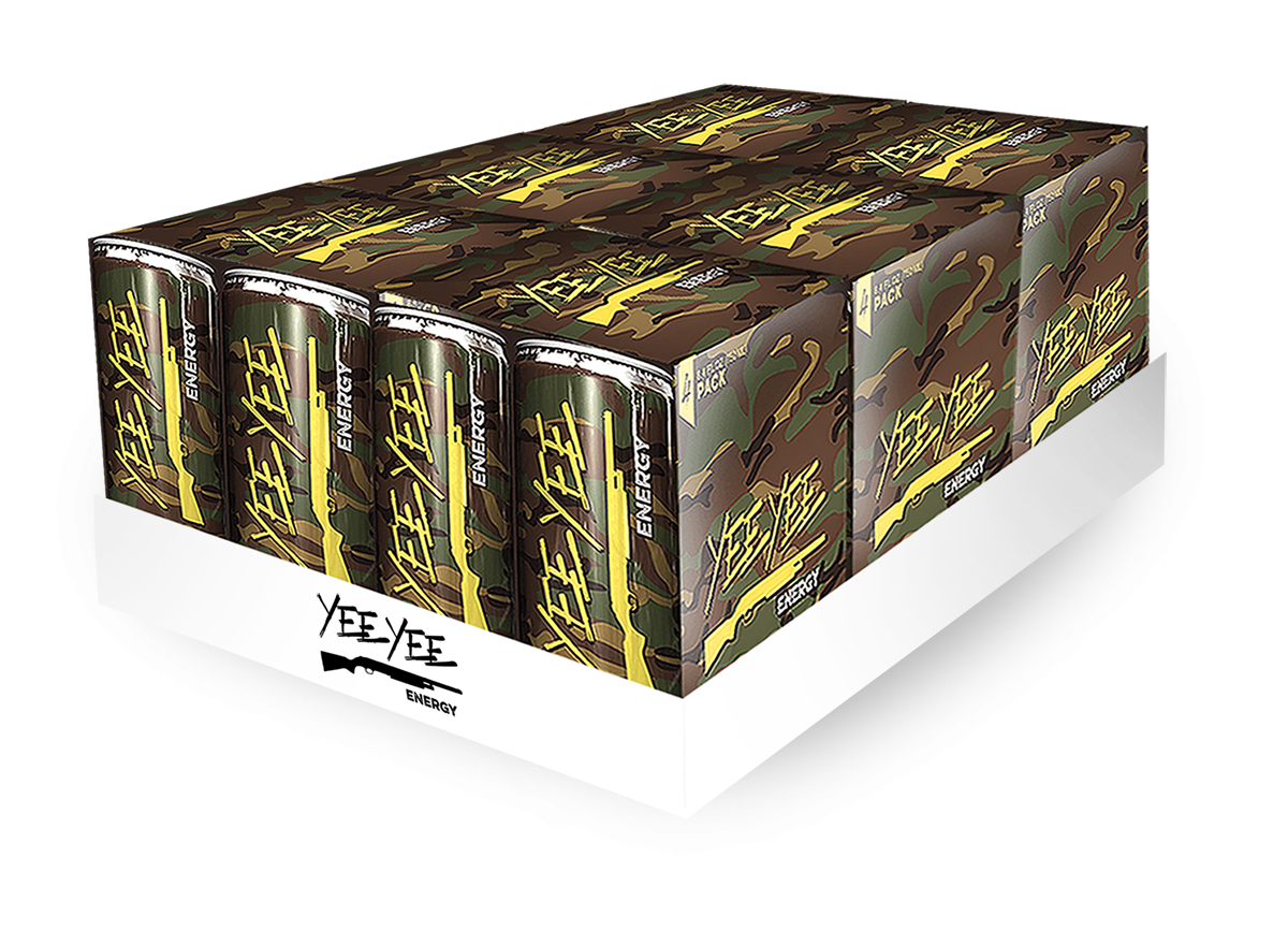Yee Yee Energy Drinks - 4 Pack Case (6, 4 Packs)